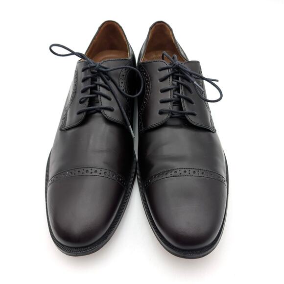 J. Murphy Harvey Men\'s Cap Toe Oxford Shoes Lace-Up Black Size US10.5M EU43.5